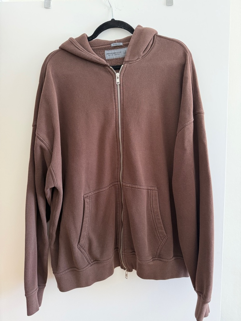 Abercrombie & Fitch Brown Zip-Up Hoodie